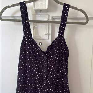 LOFT Navy Polka Dot jumpsuit